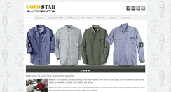 Desktop Screenshot of goldstargarments.com